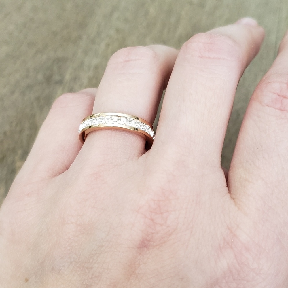 Geometric Ring Rose Gold Ring Filled - Picture 5 of 5